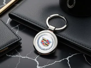 Cadillac Portachiavi Lusso Acciaio Inox Premium